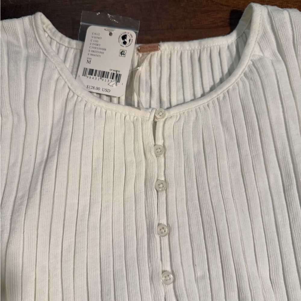 Free People Twice as Nice Sleeveless Maxi Ivory NWT - Picture 6 of 6